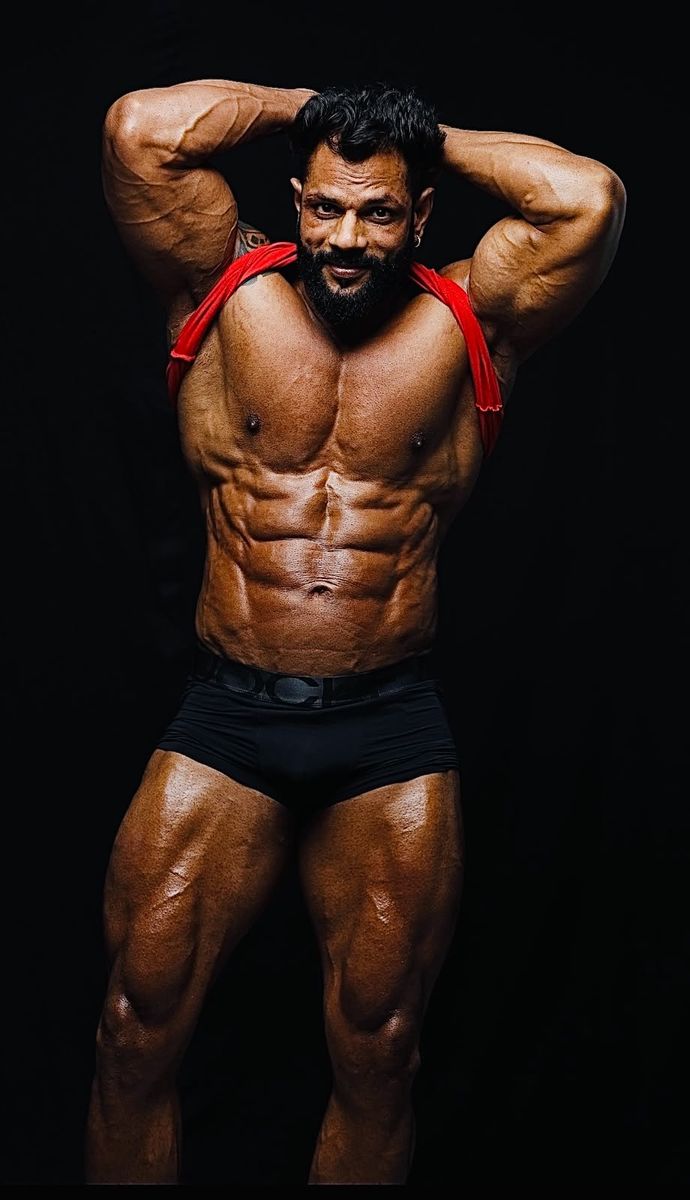 Gym members training